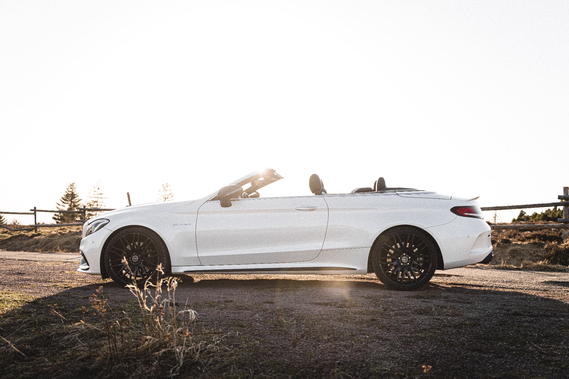 Mercedes-AMG Cabrio mit PROLINE Felgen im Schwarzwald
